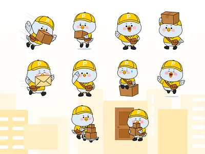 PuffEx - Puffie Character Pose brand identity branding character character design design graphic design illustration ip mascot