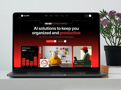 NexCRM - Saas Website Design b2b website crm website dashboard design finance finance website interface landing page saas saas homepage saas landing page saas tool saas website design service startup ui uiux ux web design website