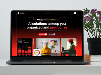 NexCRM - Saas Website Design b2b website crm website dashboard design finance finance website interface landing page saas saas homepage saas landing page saas tool saas website design service startup ui uiux ux web design website