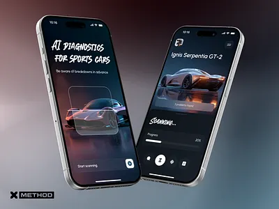 AI Car Diagnostics Mobile App app branding car car drive car repair car service design diagnostics figma mobile app repair scanner ui ux vehicle