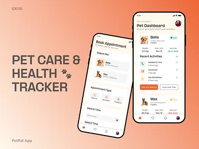Pet Care Health Tracker App Smarter appconcept appdesign digitalproductdesign dribbbledesign furryfriendscare healthcareappdesign mobileappui petcareapp petcaredesign pethealth pethealthtracker petlifestyle petmonitoring petparenting petswellness pettech pettracker petwellnessapp r uiuxdesign vmodernappdesign