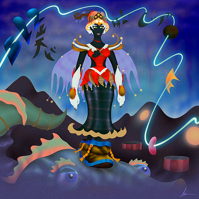 "Sea Fashion" art branding cartoon color pencil cover design draw dream fantasy fashion fun hiphop illustration inspiration logo manga music water ink