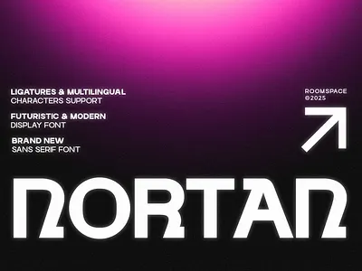 Nortan – Futuristic Modern Display Sans Serif Font branding design display graphic design headline illustration logo luxury magazine modern poster typography ui