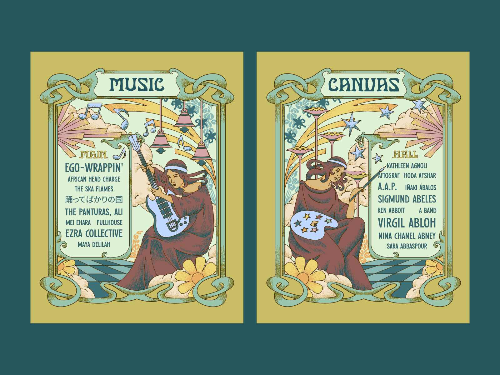 Example of Custom Poster Illustration Music & Event