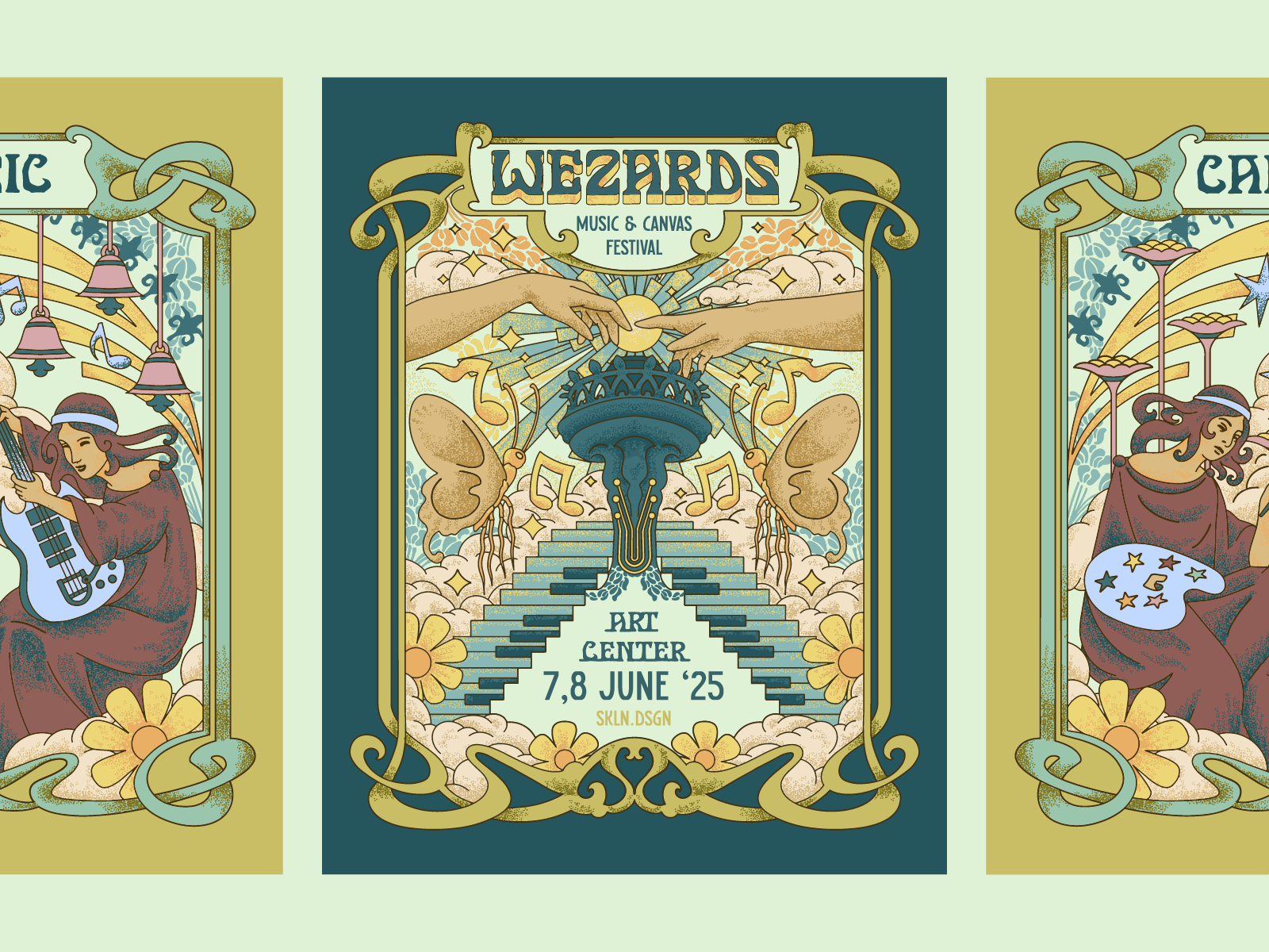 Example of Custom Poster Illustration Music & Event