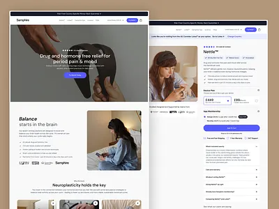 FemTech Neuro Wellness Website Design – Menstrual Health UI/UX femtech figma healthtech menstrual wellness menstrual wellness ui neuroscience neurotechnology next.js sanity uiux web design website development websiteredesign wellness womenhealth