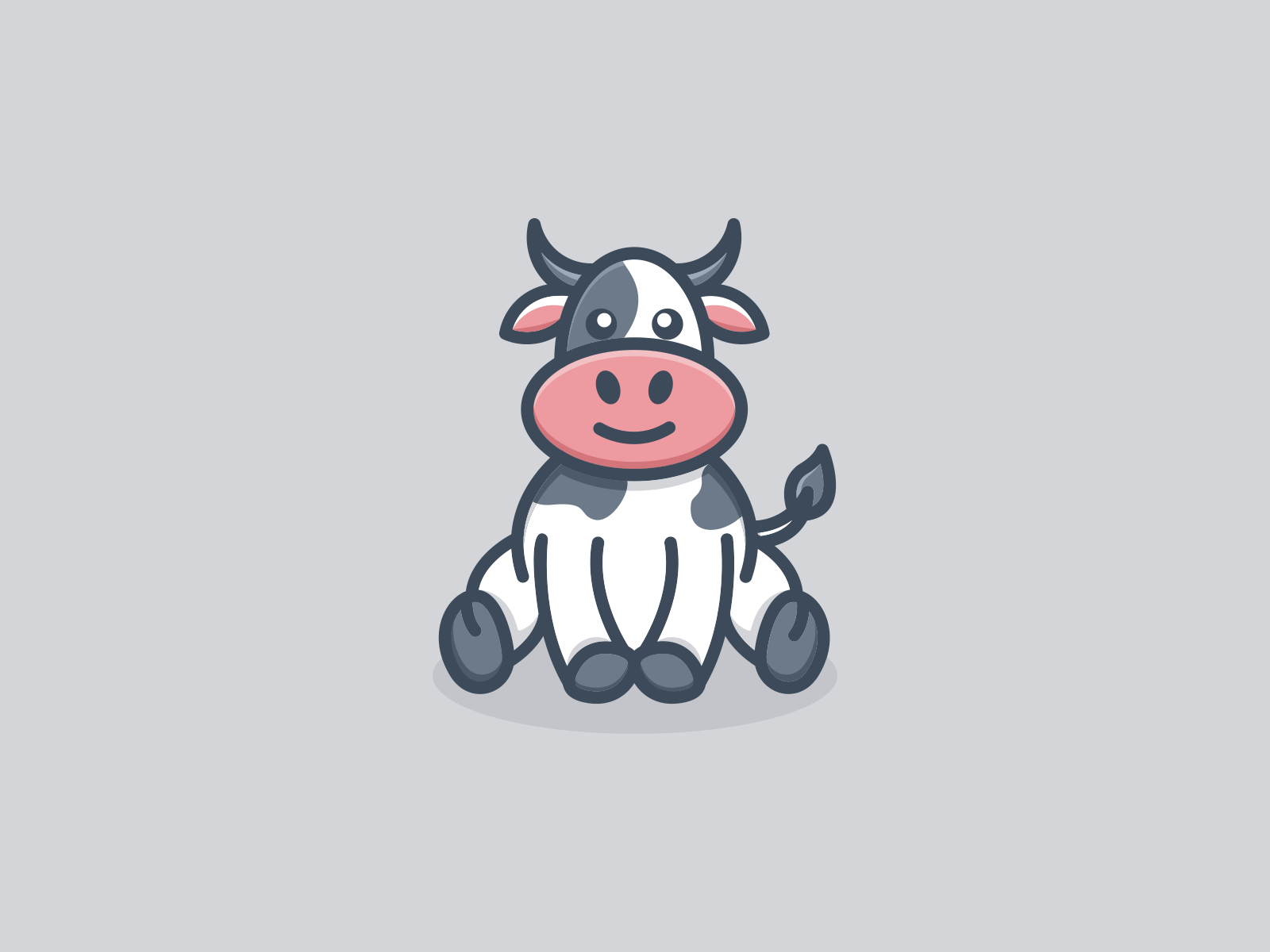 Cute Cow Logo by harragraphic on Dribbble