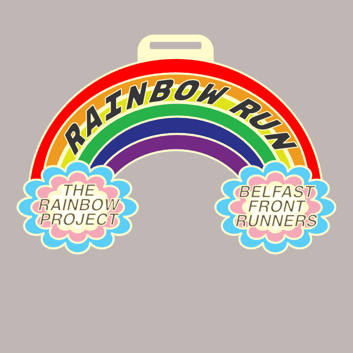 Rainbow Run medal design