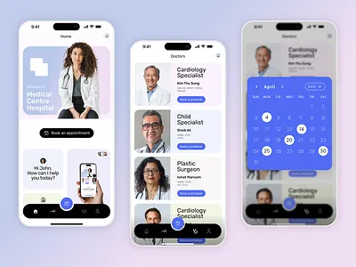Telemedicine App Design app app design booking doctor doctor booking doctors fitness health monitoring healthcare hospital medical medical services mental mentalhealth mobile design online health patient portal telemedicine ui uiux