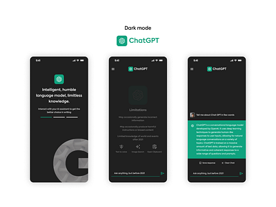 Introducing ChatGPT's New Mobile App! ai app design chatgpt dribbble showcase interface design openai product design ui design ux design visual design web design