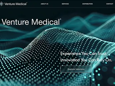 Venture Medical - In-House Web Design/UI & Branding brand identity branding design graphic design medical design modern design ui web design website design