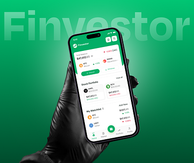 Finvestor | Crypto, Blockchain | Mobile App | UI UX app ui app ui ux bitcoin app bitcoin ui blockchain app blockchain ui crypto app crypto exchange crypto tracker crypto tracking app cryptocurrency app graphic design ios app design mobile app mobile app designer mobile app ui mobile app ui ux mobile wallet app money app wallet