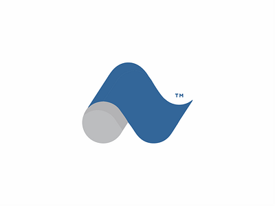 Avance — Abstract Rolling “A” Lettermark abstract adaptive bluegray branding corporate design future identity innovation lettermark logo mahamadhesien mark minimal modern motion scroll symbol tech wave
