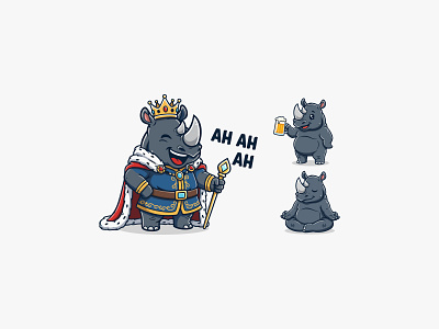 Rhino Logo 2d character design 3d character design animal character design animal logo branding branding design character design cute character cute character design design graphic design illustration logo logo design logo rhino rhino rhino logo rhino logo design strong logo vector