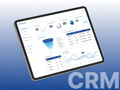 CRM Dashboard UI Concept admin dashboard after effect animation crm crm dashboard dashboard dashboard animation figma ui uiux ussllc