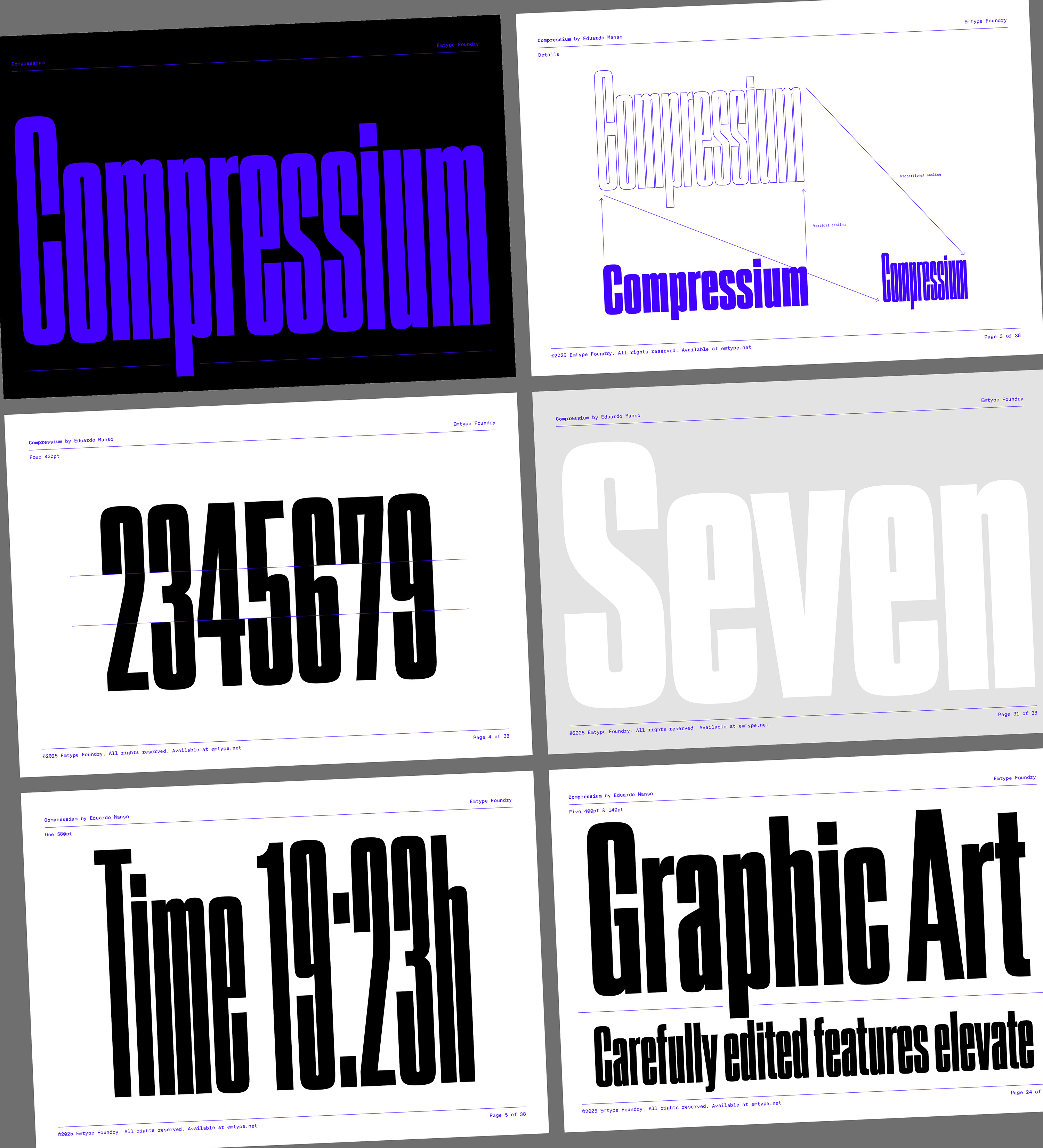 Compressium black blue branding compress condensed design font graphic design grid logo typeface typography ui variable