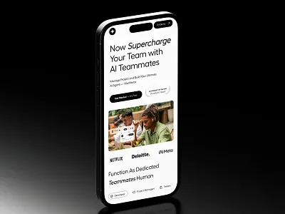 AI Agent - Website Design Mobile View ai ai agent ai landing page ai platform ai product ai startup ai tool ai website clean website landing page design minimal modern website product design professional website ui ui ux user experience ux web design website design