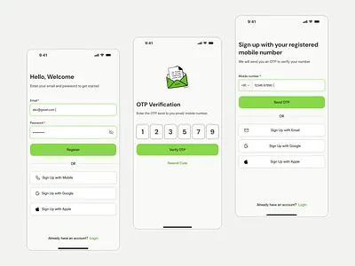 Frictionless Sign-Up Flow for Fractional Investment Apps app design branding clean ui design fractionalinvestment illustration investment app investmentapp mobile app mobile app design onboardingdesign productdesign real estate realestateapp realtors signupflow uiux userexperience