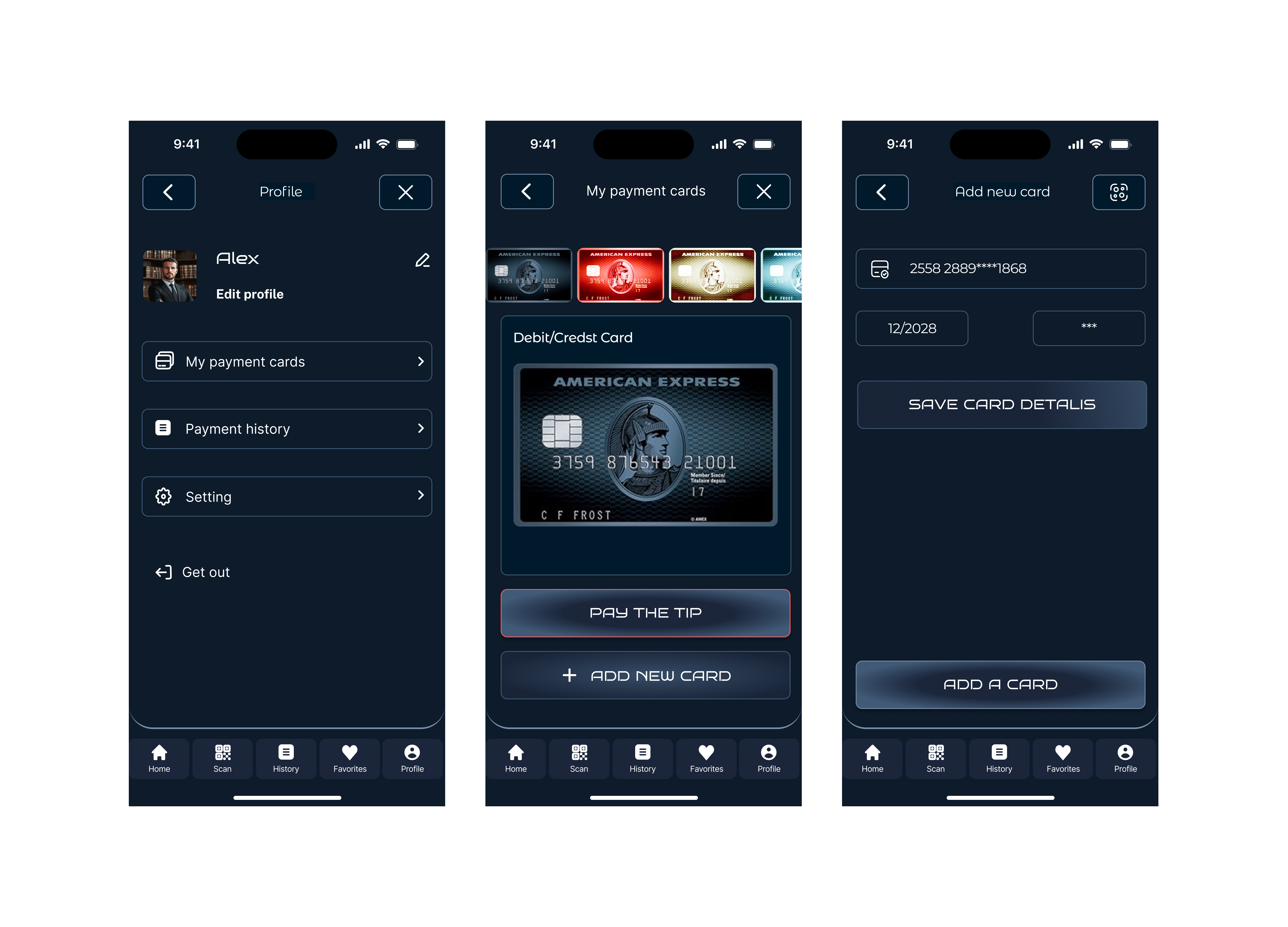 Mobile app for paying tips ios mobile application tips ui uiux