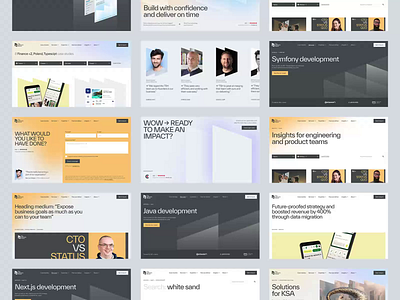 TSH - Website code colors development gradient gray inner pages js landing motion graphics shape software typography website white