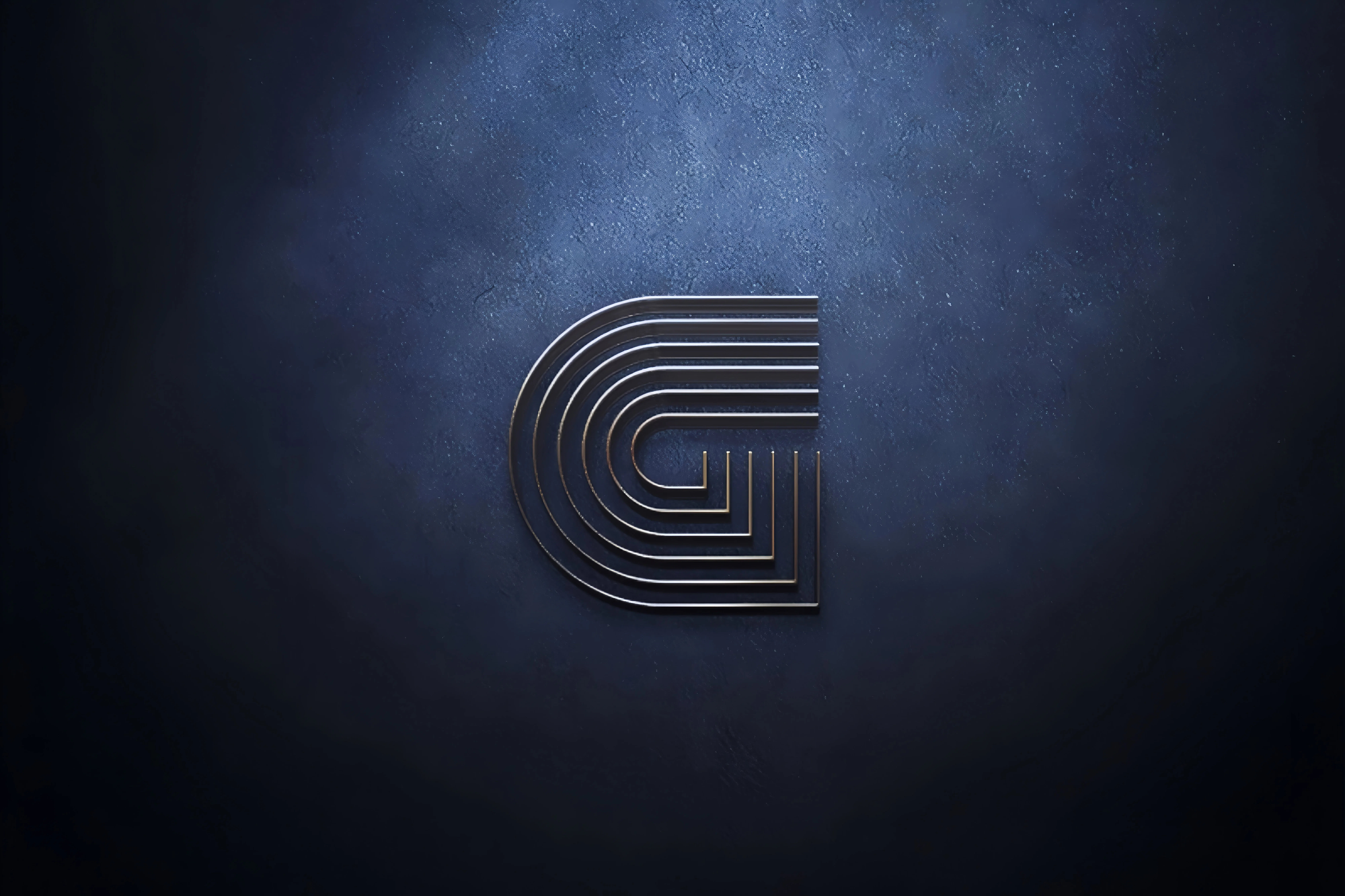 Example of Glytero Stylish Metallic G Logo
