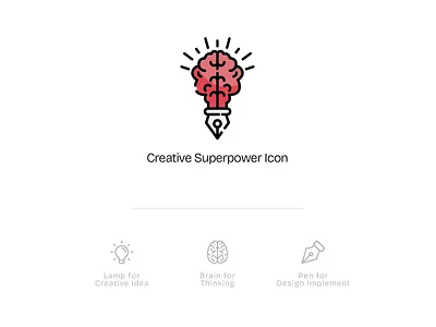 Creative Supperpower Icon branding creativity design graphic design illustration logo motion graphics ui vector