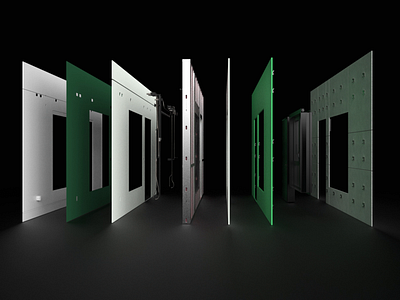 Veev Closed Wall Visualization animation construction render wall