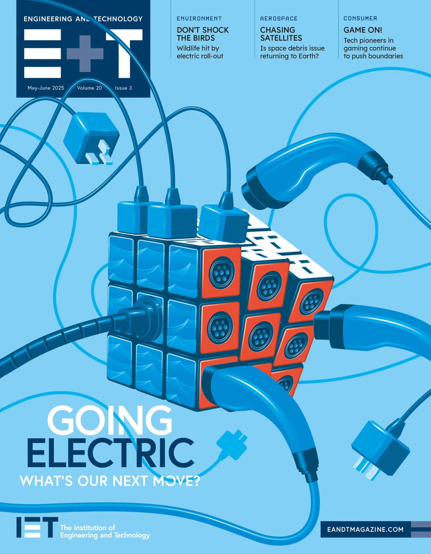 Going Electric digital editorial folioart illustration science technology