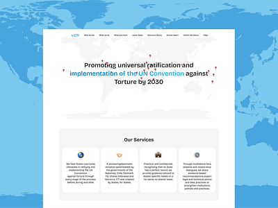 Nonprofit Legal Landing page corporate design landing page law website legal map minimal branding minimalist design nonprofit services page web design
