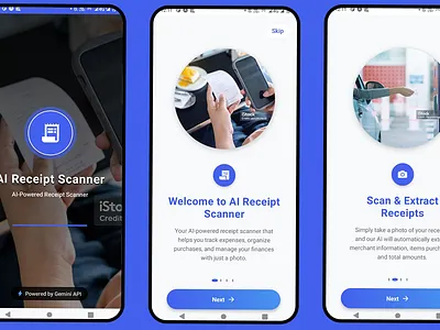 AI Receipt Scanner React Native Expo App ai app ai receipt app app design app designer graphic design mobile app developement react native react.js ui ui kit wen design