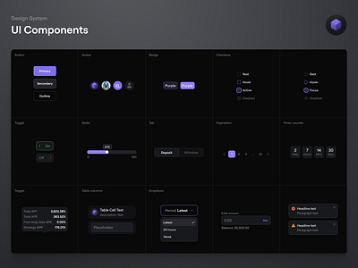 Stability - Foundation & Design System components cryptocurrency daap defi design system dex form foundation grid grid system input fields product design spacing styleguide tokens typography user interface ux variables web3