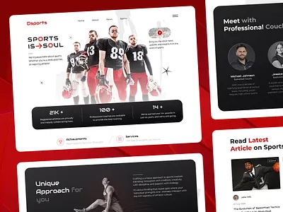 Sports Coaching Website UI Design basketball basketball training website coach coaching coaching website esport landing page personal coach sports sports coaching sports coaching website sports landing page sports website tennis lessons train training website ui uiux design web design website