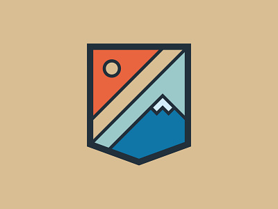 Mountain Badge adventure badge logo mountain outdoor travel