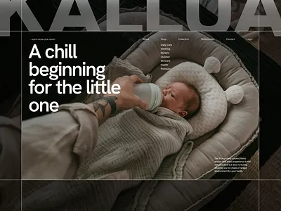 Kallua — Baby Essentials Website Design baby baby essentials baby product childcare clean ecommerce kids landing page minimal modern newborn parenting product ui ux web design