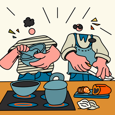 People series for Freepik graphic design illustration vector