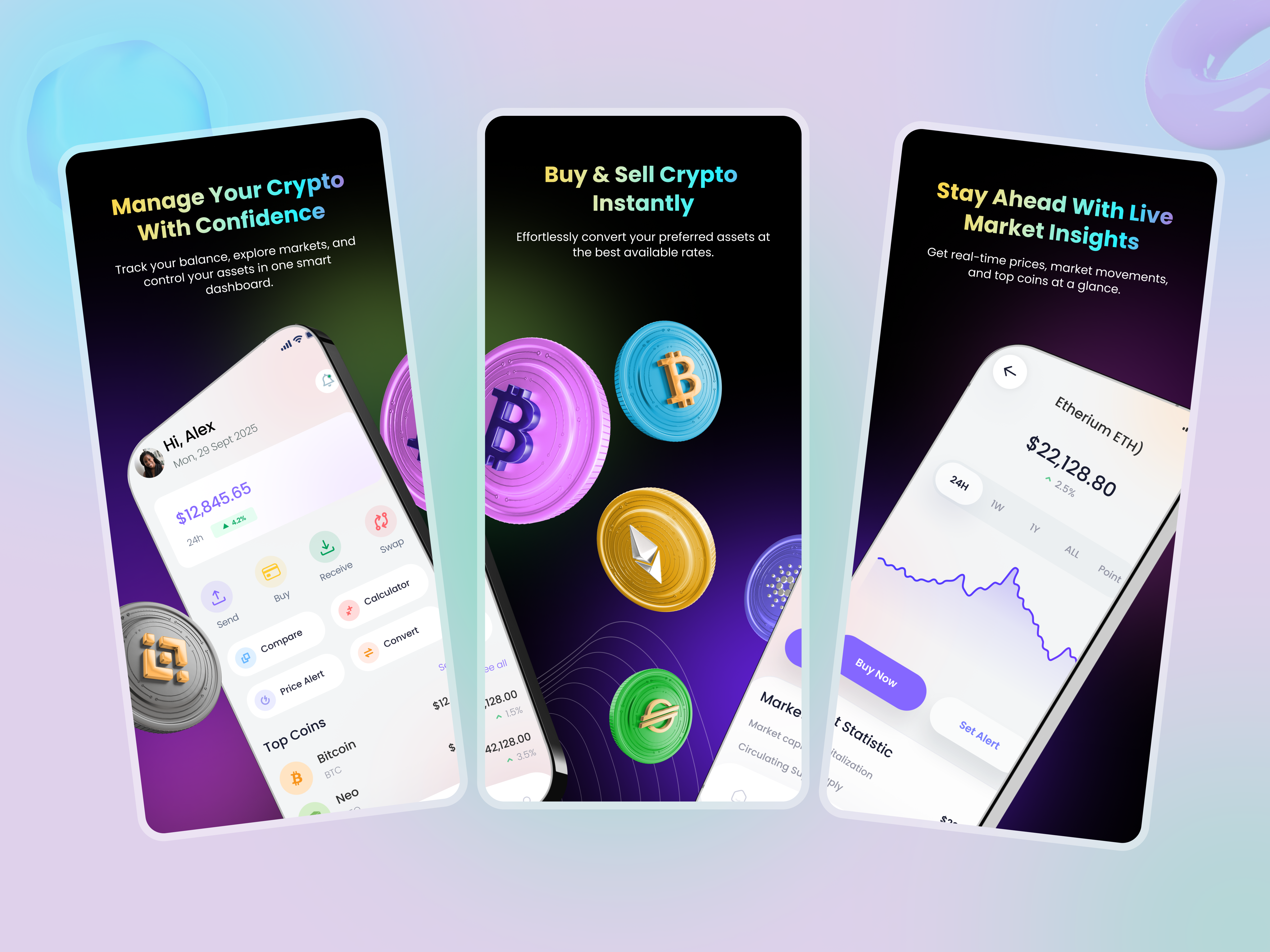 App Store Screenshot Design – Crypto Wallet App appdesign appgrowth appmarketing appscreenshots appstoreoptimization appstorescreenshot aso cryptoapp dribbble dribbblers figmadesign fintechui mobileappdesign playstorescreenshot productdesign rakib ui screenshotdesign uidesign uiux uxdesign