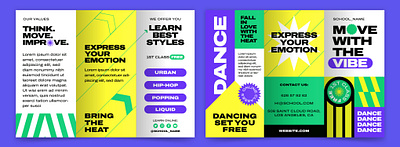 Dance School template for FREEPIK design graphic design vector
