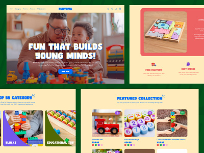 Kids Ecommerce Platform | Ecommerce Website Design baby website children website design e commerce ecommerce ui ecommerce website focotik kids ecommerce kids toy website kids website online baby shop online toy shop toy shop ecommerce website toy store ui ui design ui ux design web design web ui website uiux