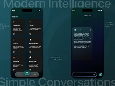LunioAl — AI Interface Concept daily uı figma ux uı