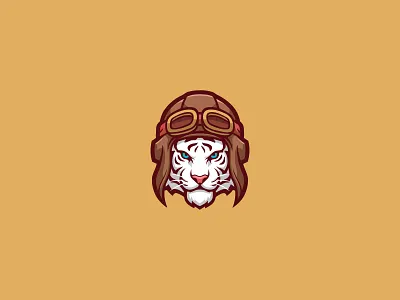 Tiger Logo branding branding design cute character cute character design design graphic design illustration logo logo design tiger character design tiger illustration tiger logo tiger logo design vector white tiger white tiger logo