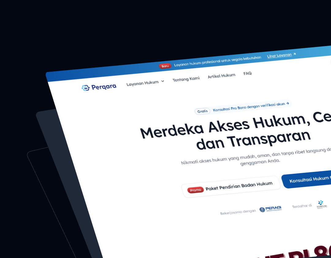 Perqara (Legal Consultation) consult figma legal ui ux website