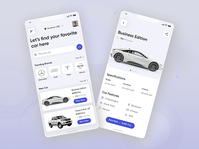 Mobile App Concept app automotive car design landingpage mobile app rental car ui ux vehicle website