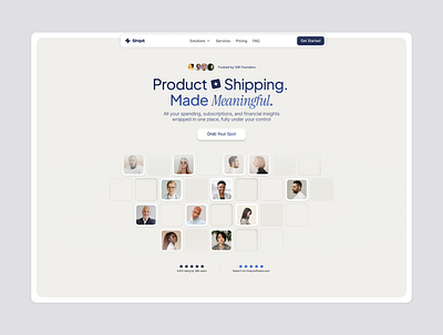 Landing page hero hero landing page saas ui