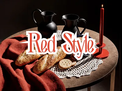 Red style development 3d design graphic design illustration ии
