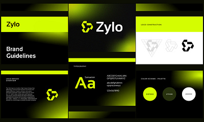 Zylo - Logo Design & Branding Kit abstract brand design brand identity brand identity guidelines branding corporate identity fintech geometric graphic design logo logo design logomark logotype minimal modern saas visual identity