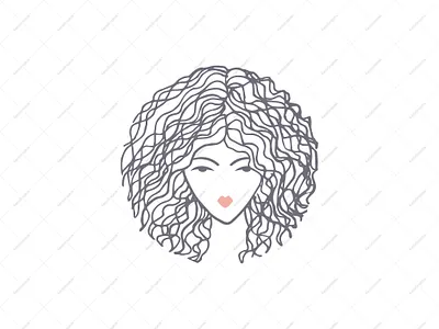 Women With Beautiful Hair Logo beauty brand brand design branding brandlogo cosmetics fashion feminine graphic design hair hand drawn illustration lady logo logodesign logoforsale salon spa vector women