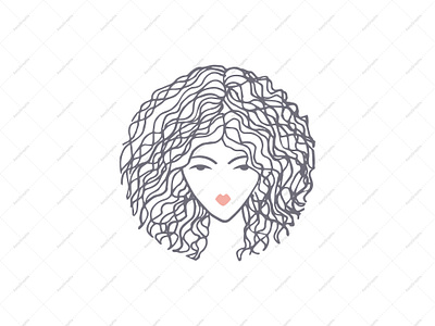 Women With Beautiful Hair Logo beauty brand brand design branding brandlogo cosmetics fashion feminine graphic design hair hand drawn illustration lady logo logodesign logoforsale salon spa vector women