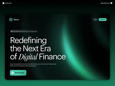 NextQ – Digital Finance Platform Landing Page animation clean ui crypto platform dark ui digital finance figma web design fintech website landing page landing page design product website responsive website ui ui ux design web design website