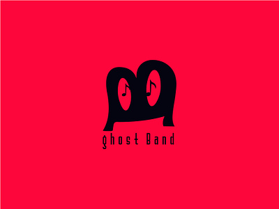 M Lettermark Ghost Music Negative Space Logo logo logo designer logodesign m letter negative space