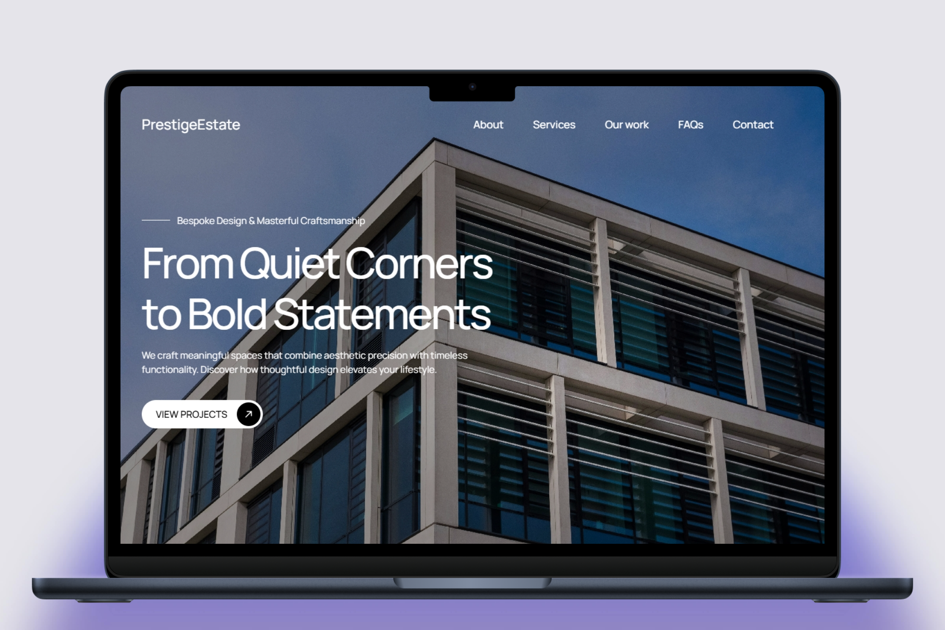 Example of Framer Landing Page Design + Development